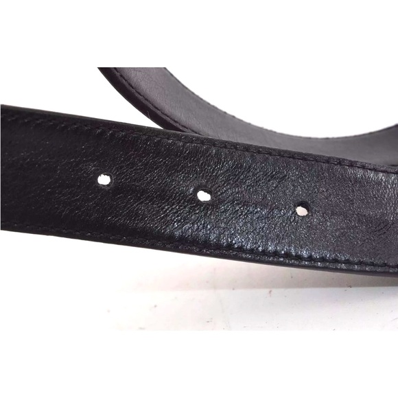 Gucci Black/Tan Belt Interlocking GGs EUC - Picture 8 of 9